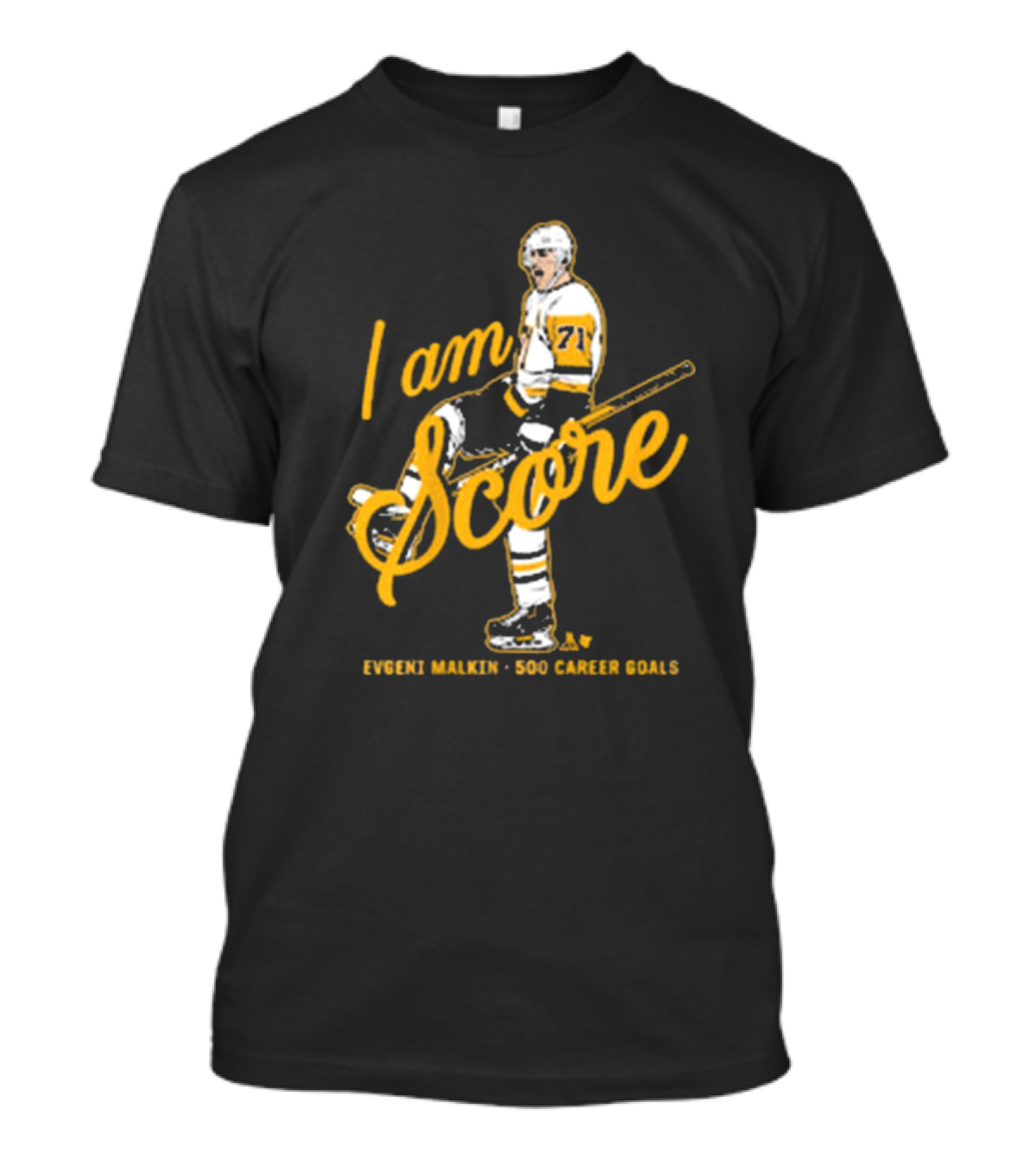Evgeni Malkin I Am Score 500 Career Goals Pittsburgh Penguins NHL T-Shirt