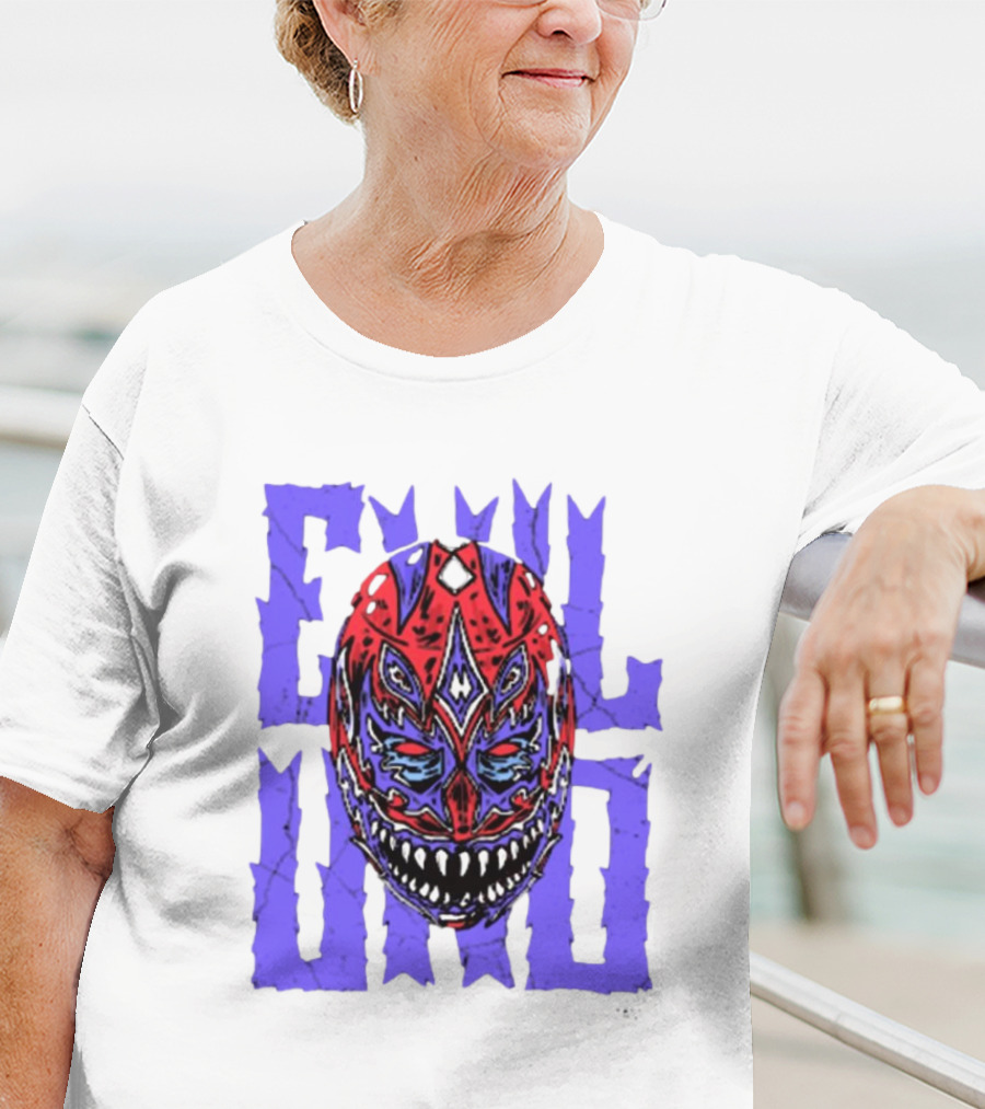 Evil Uno Mask Monster AEW T-Shirt