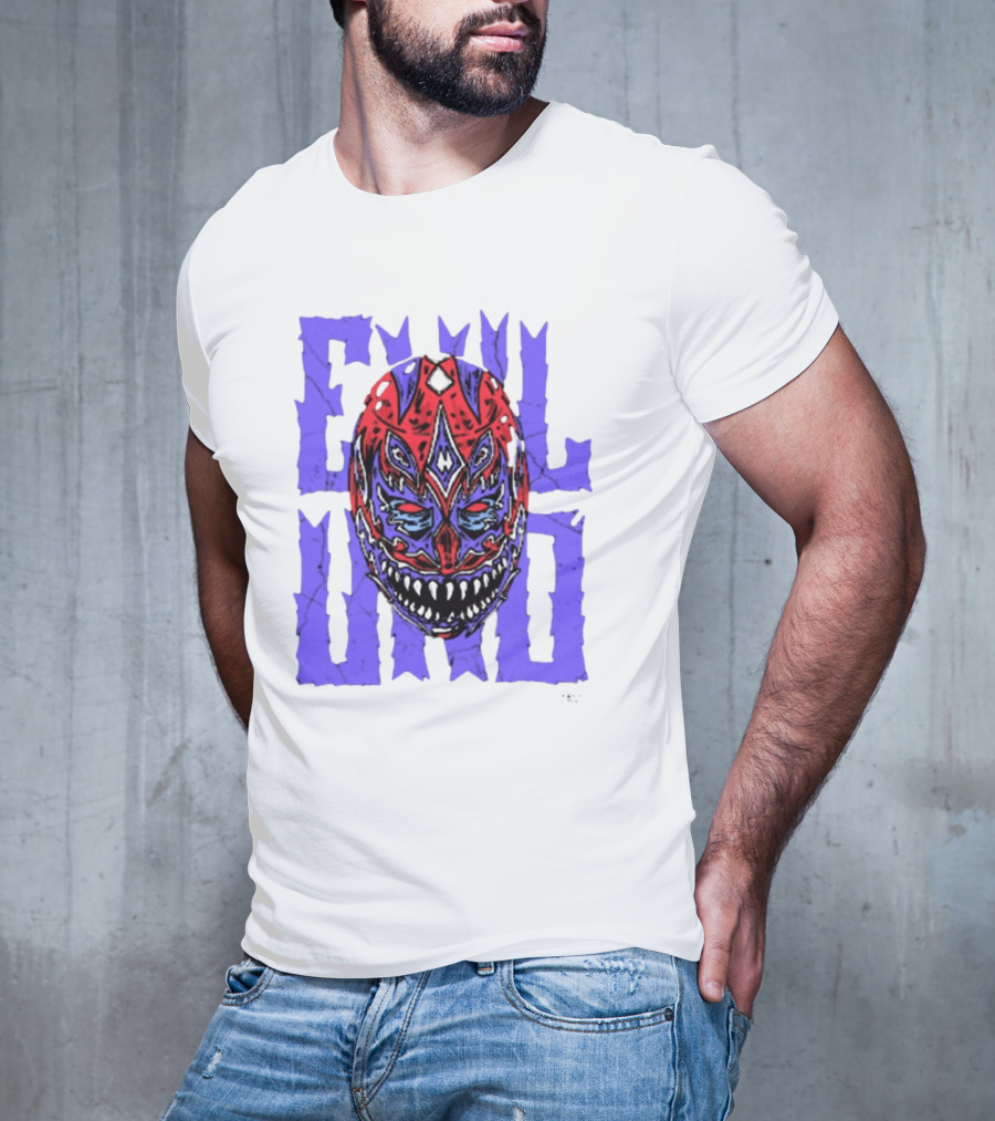 Evil Uno Mask Monster AEW T-Shirt
