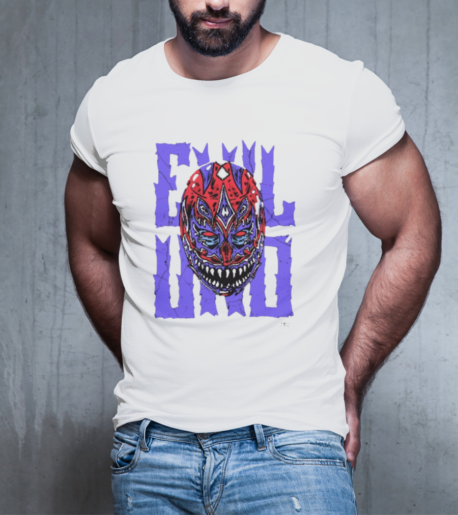Evil Uno Mask Monster AEW T-Shirt