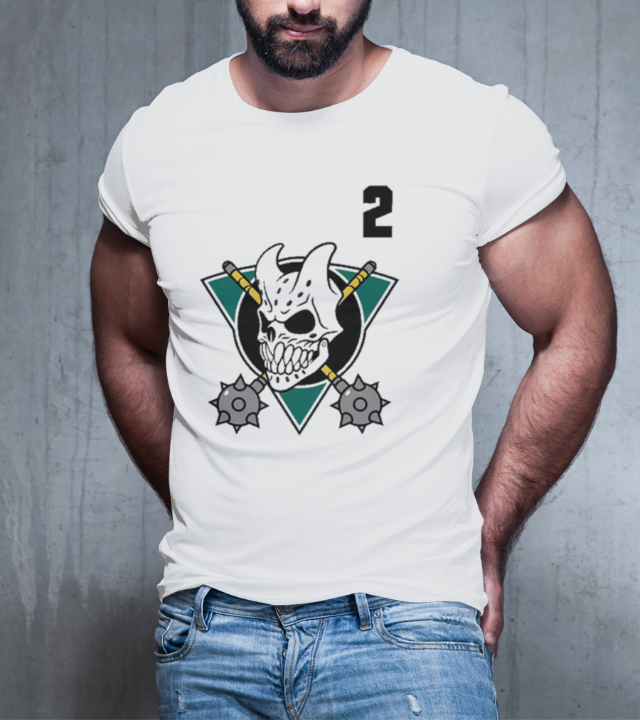 Firstblood Slaughter To Prevail Hockey Skull Maces Triangle Number 2 T-Shirt