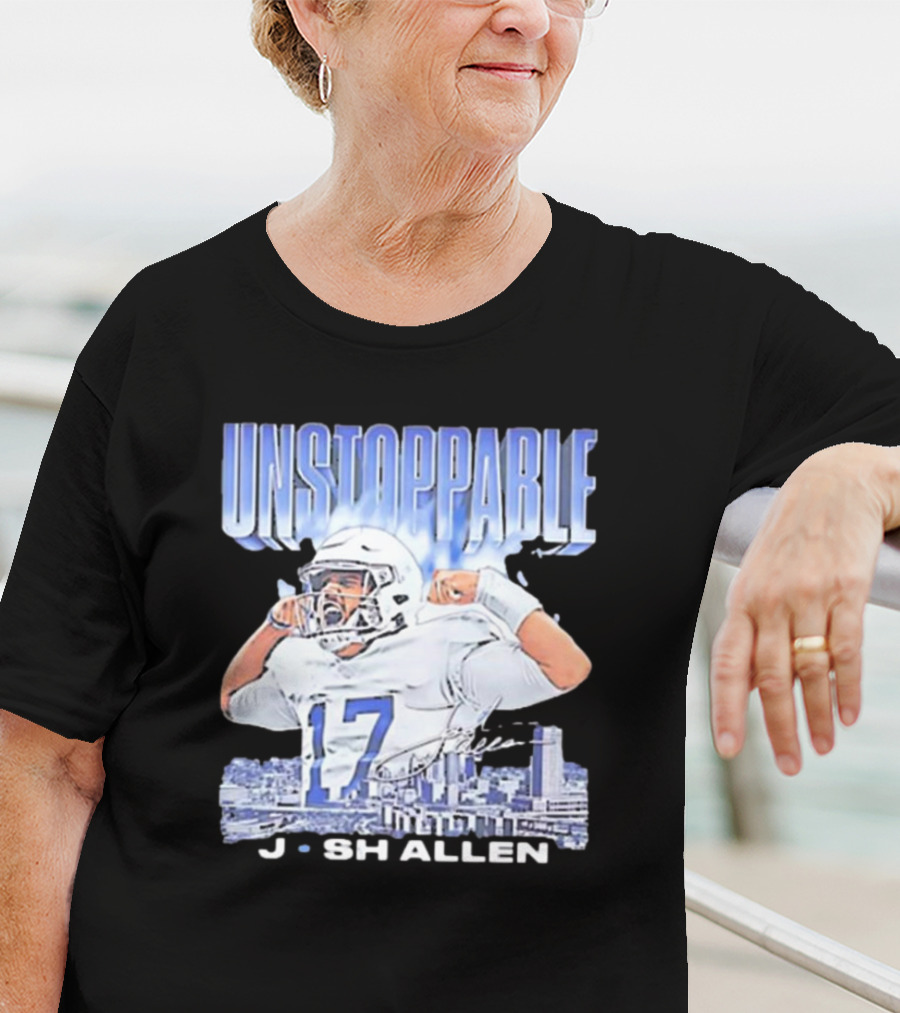 Buffalo Bills NFL Football Josh Allen Unstoppable Vintage 17 T-Shirt