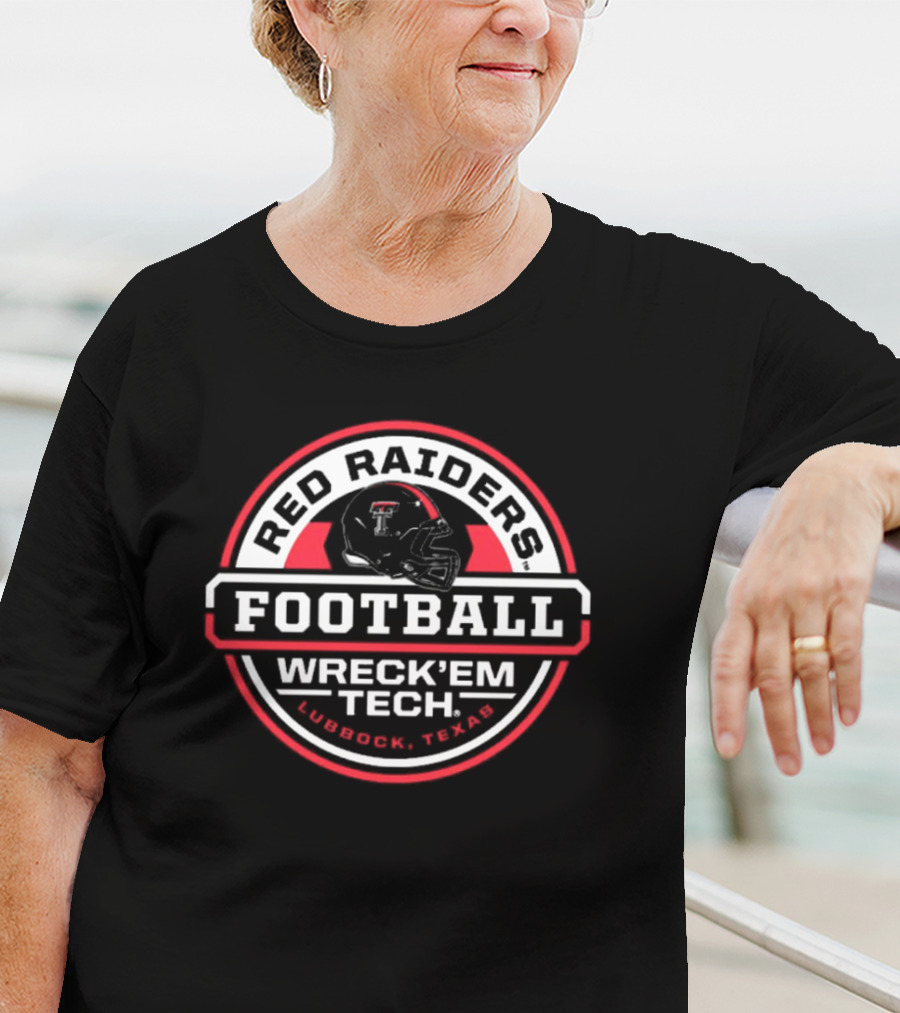 Red Raiders Football Wreck 'Em Tech Lubbock Texas T-Shirt