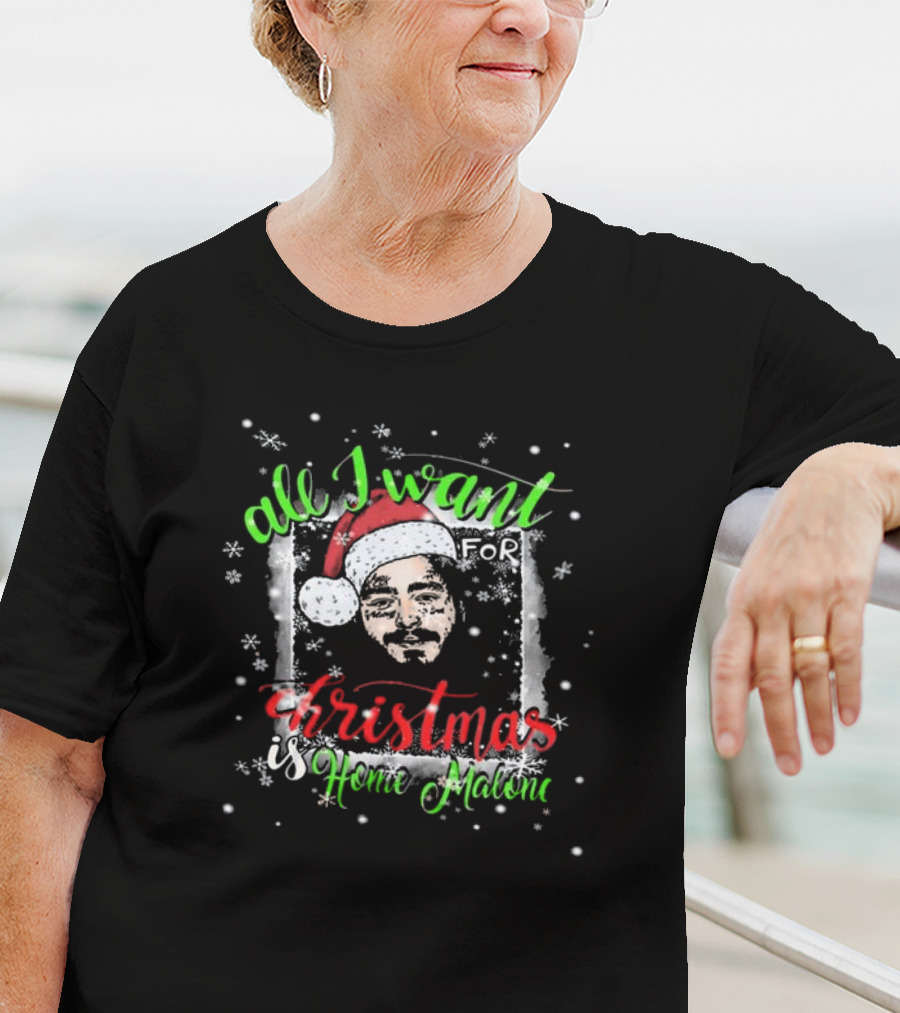 All I Want For Christmas Is Home Alone Malone T-Shirt