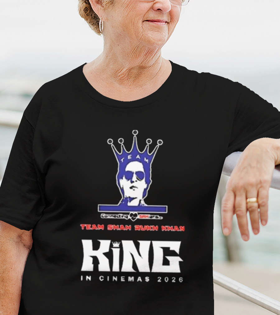 Team Shah Rukh Khan Connecting SRKians King In Cinemas 2026 T-Shirt