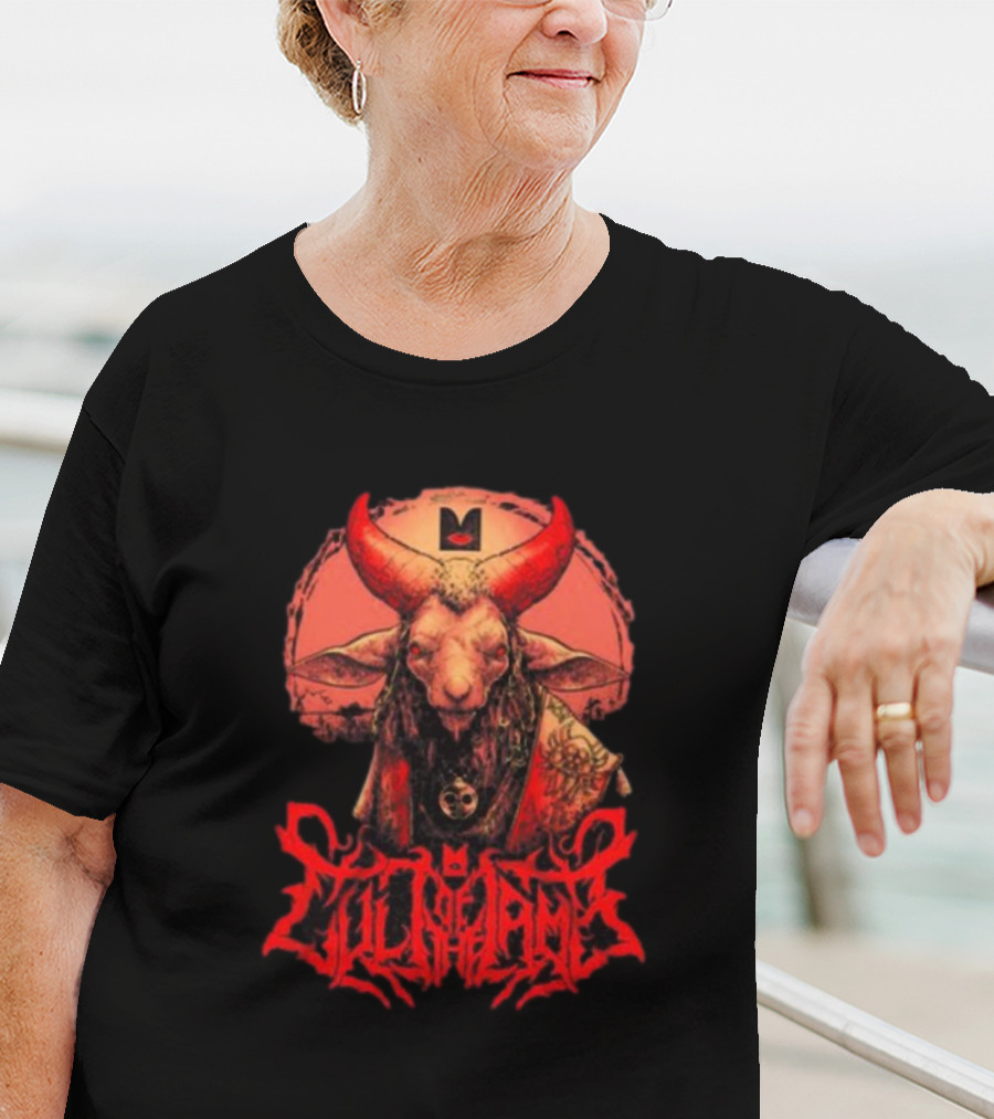 Cult Lamb Unholy Lamb Red Horned Figure T-Shirt