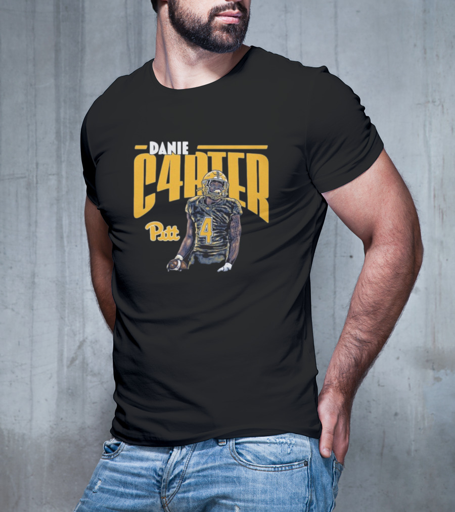 Daniel Carter C4RTER Pitt Panthers Football Player Sports T-Shirt
