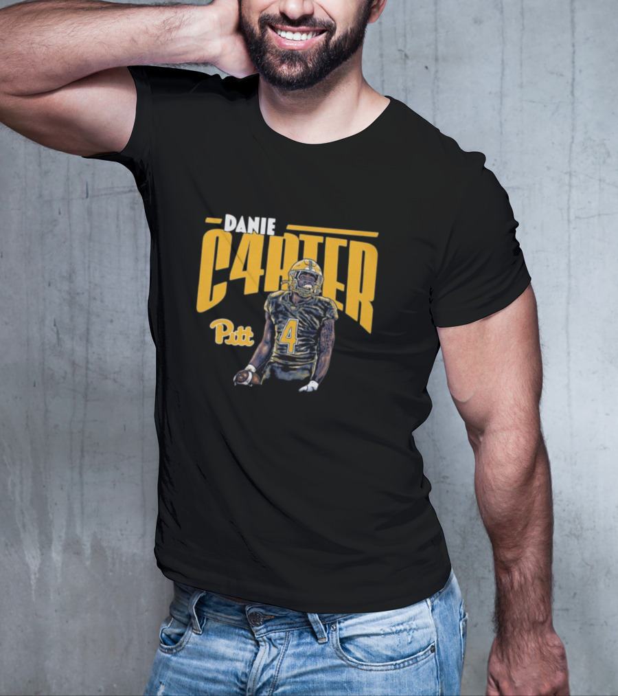 Daniel Carter C4RTER Pitt Panthers Football Player Sports T-Shirt