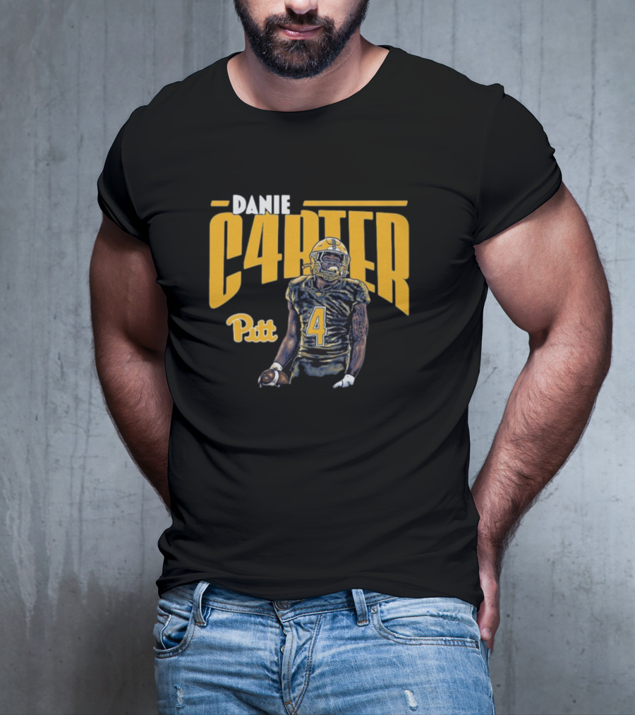 Daniel Carter C4RTER Pitt Panthers Football Player Sports T-Shirt