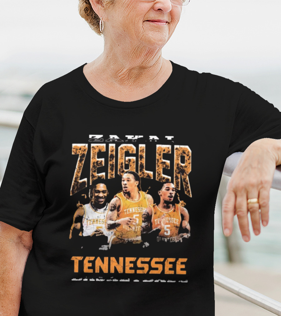 Zakai Zeigler Tennessee Volunteers Basketball Retro Style 90s T-Shirt