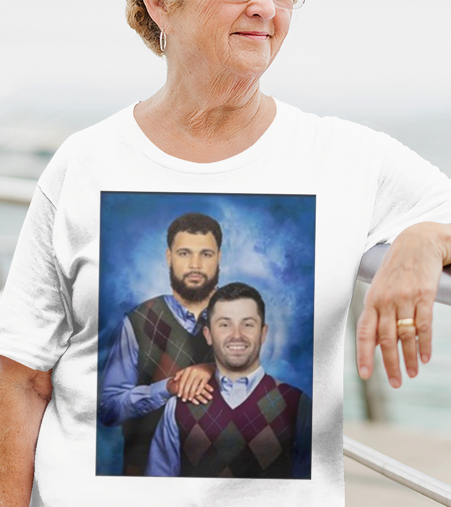 Chase Mclaughlin Wearing Baker Mayfield Mike Evans Step Brothers T-Shirt