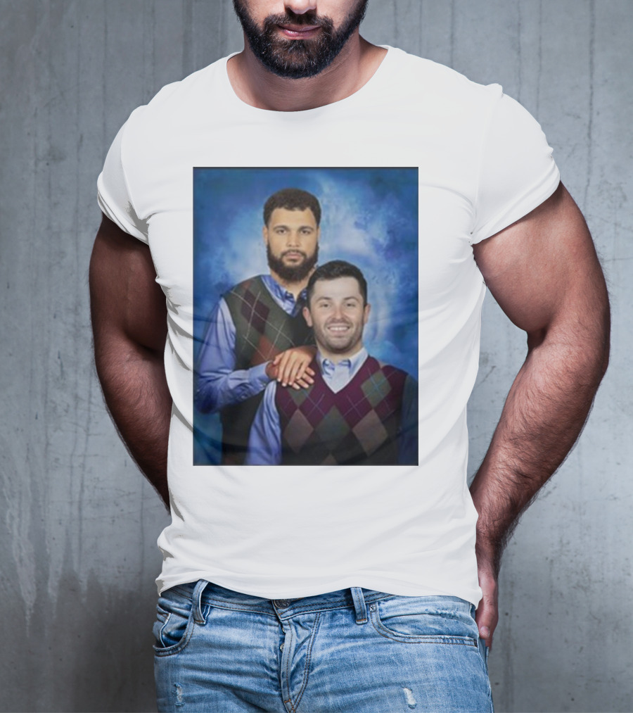 Chase Mclaughlin Wearing Baker Mayfield Mike Evans Step Brothers T-Shirt