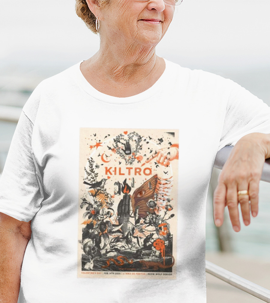 Kiltro Meow Wolf Denver Nina De Freitas Valentine's Day February 14 2025 T-Shirt