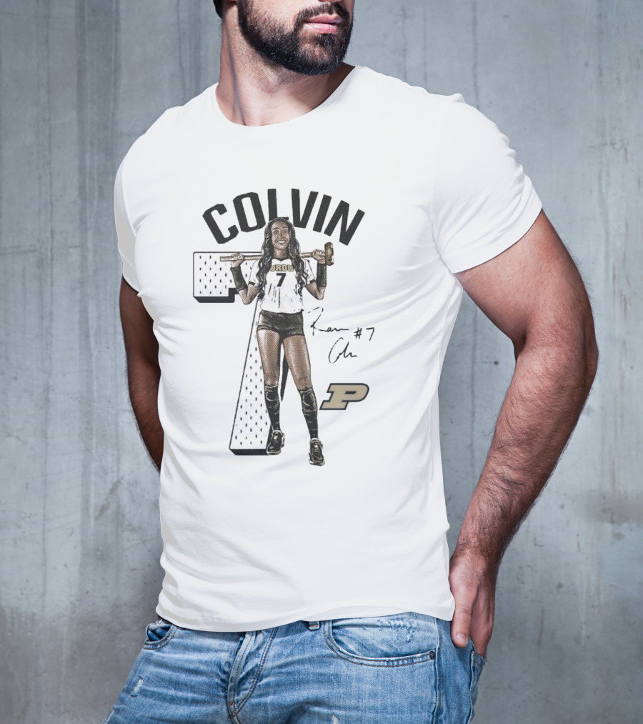 Colvin 7 Raven Signature Purdue Boilermakers T-Shirt