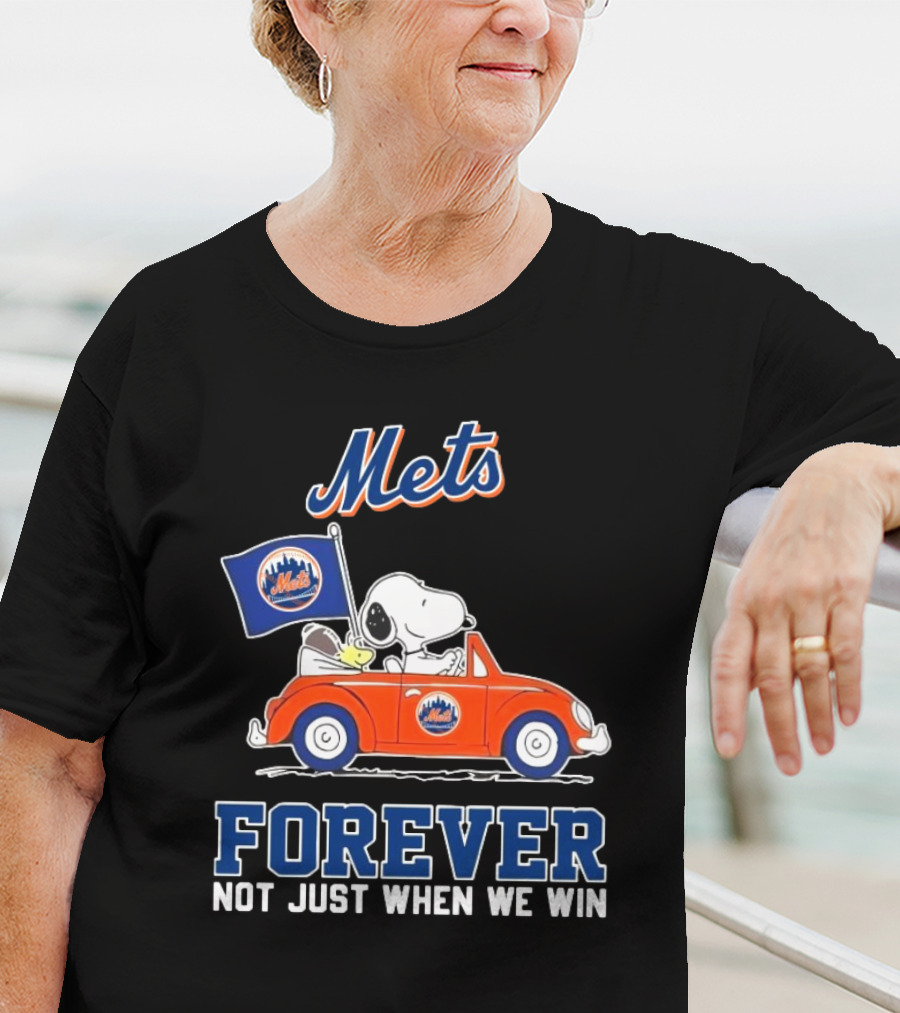 Snoopy And Woodstock Mets Forever Not Just When We Win T-Shirt