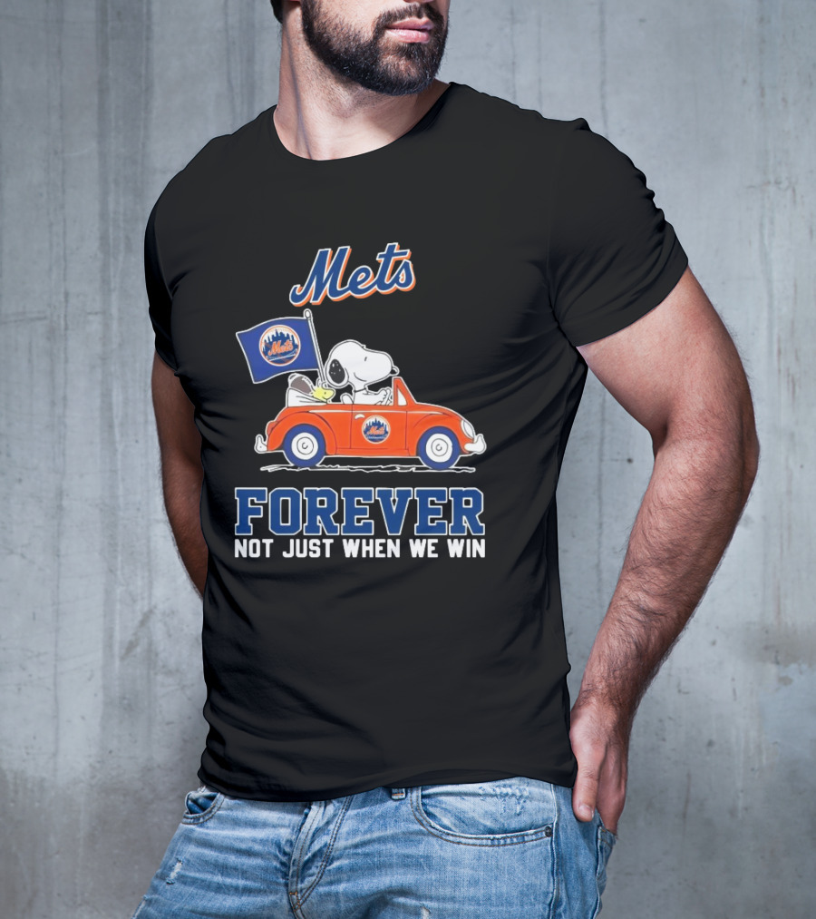 Snoopy And Woodstock Mets Forever Not Just When We Win T-Shirt