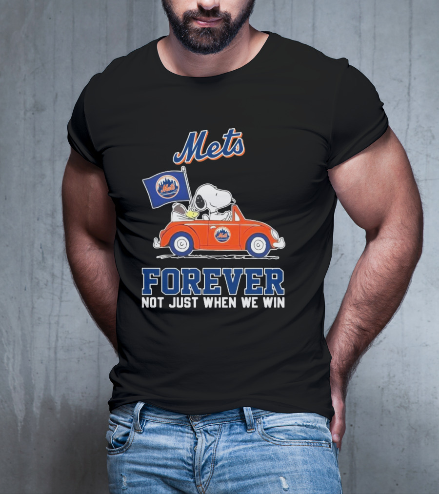 Snoopy And Woodstock Mets Forever Not Just When We Win T-Shirt