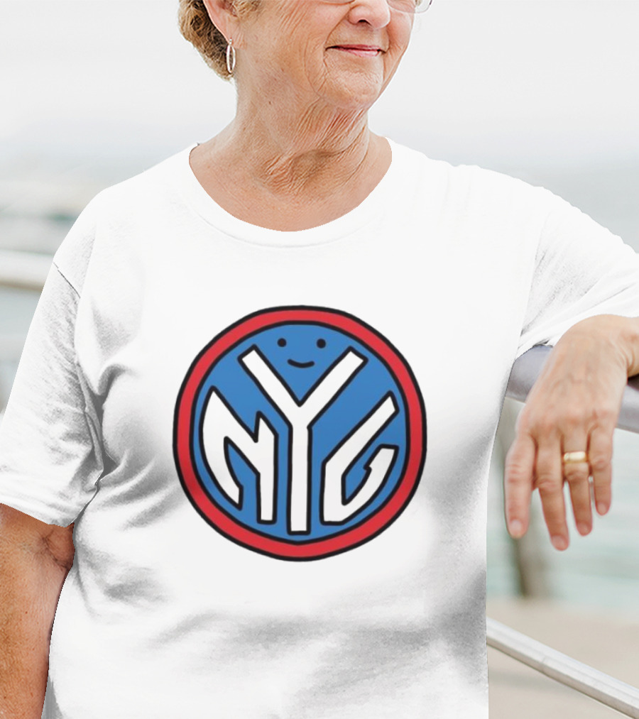 NFL X NBA Giants X Knicks Logo Mash Combine T-Shirt