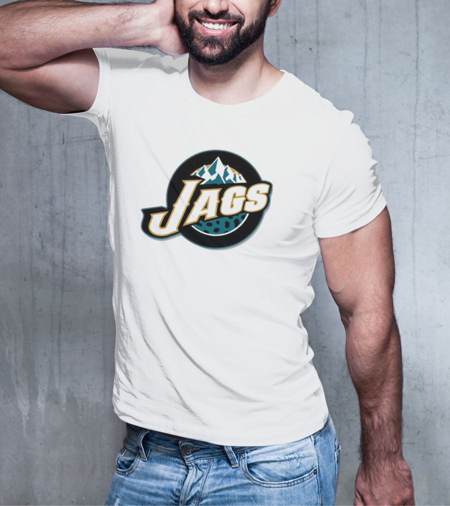 NFL NBA Jacksonville Jaguars Utah Jazz Logo Mashup Jags T-Shirt