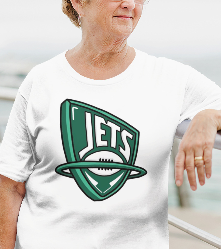NFL X NBA Jets Logo Mash Combine T-Shirt