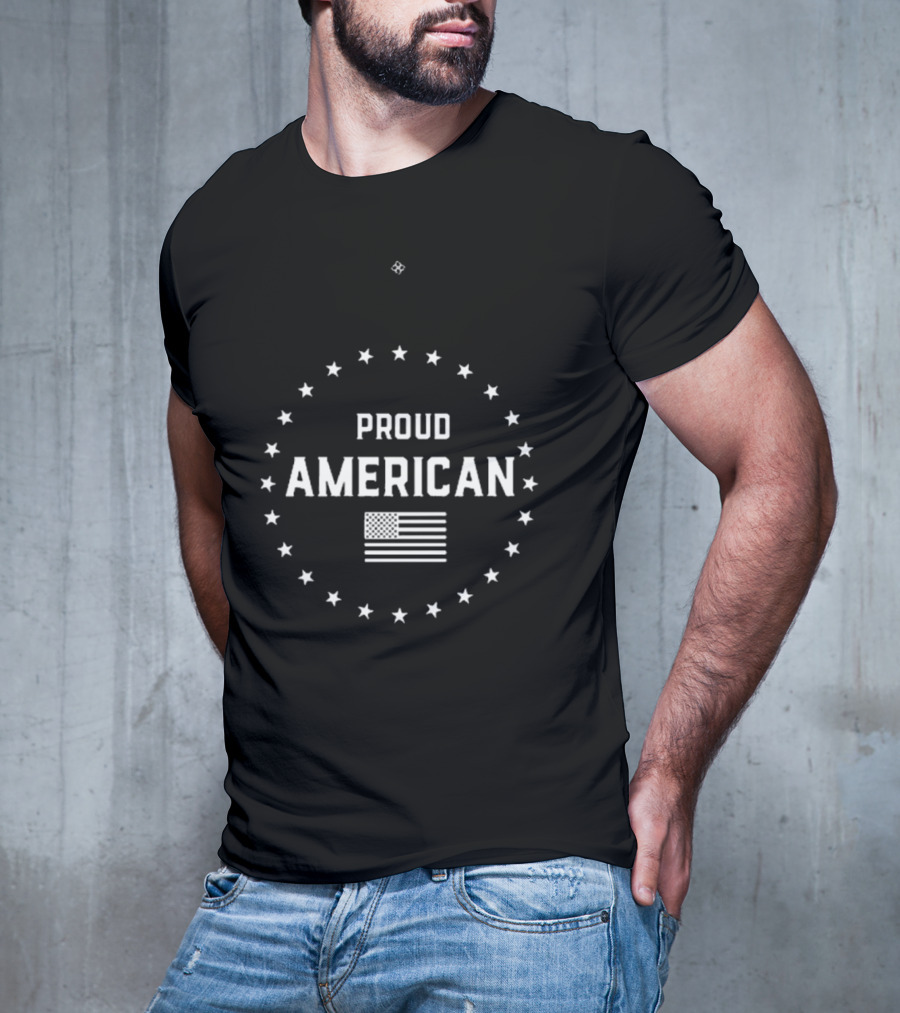 Danica Patrick Wearing Proud American Stars And Flag T-Shirt