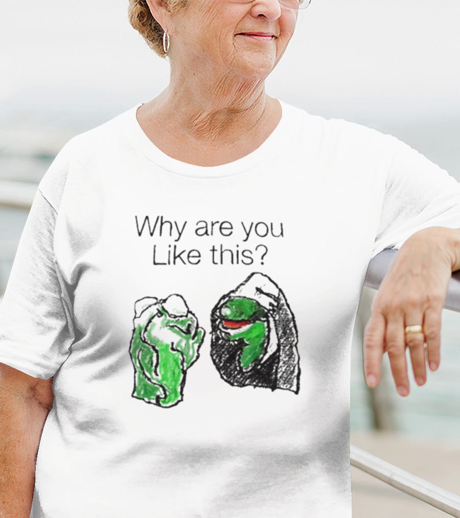 Why Are You Like This Meme Frog Hoodie Inner Self Conflict T-Shirt