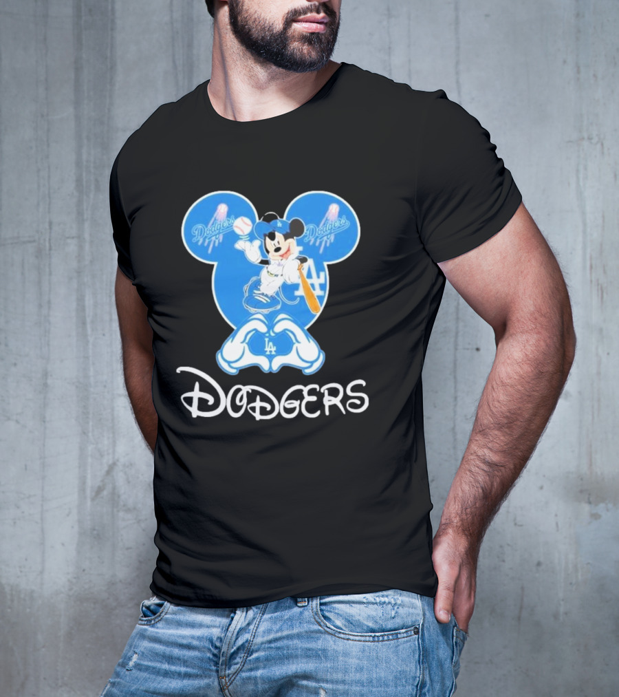 Disney Mickey Mouse Dodgers LA T-Shirt