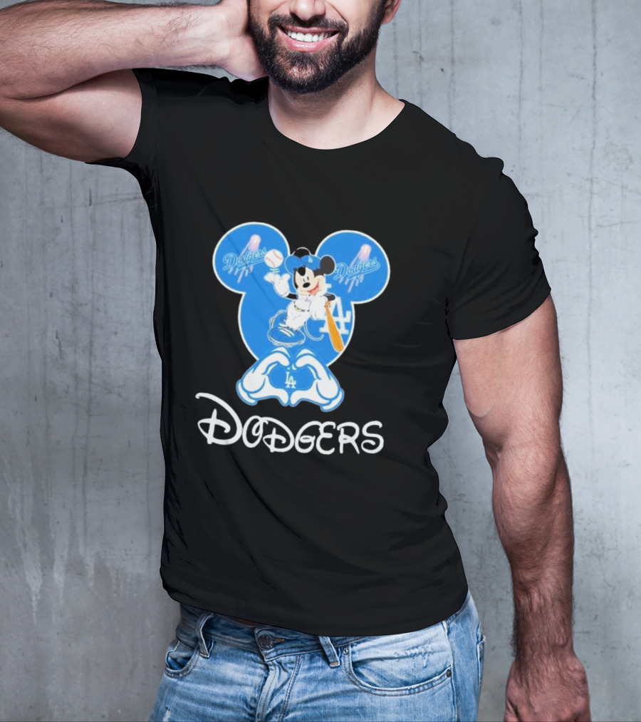 Disney Mickey Mouse Dodgers LA T-Shirt