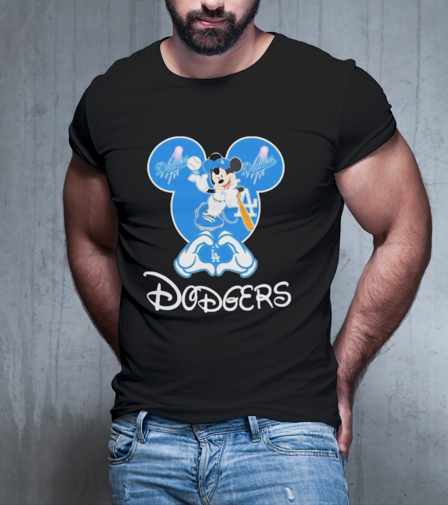 Disney Mickey Mouse Dodgers LA T-Shirt