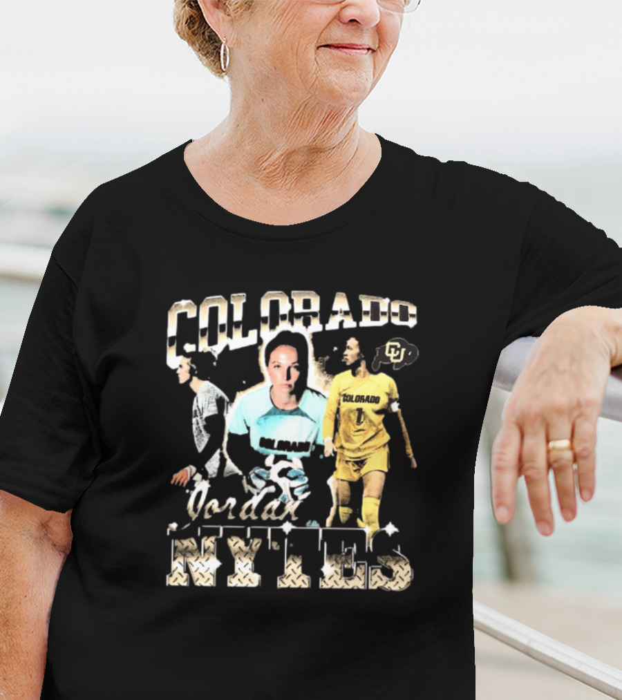 Colorado Buffaloes Jordan Nytes 90s Style Soccer Player CU T-Shirt