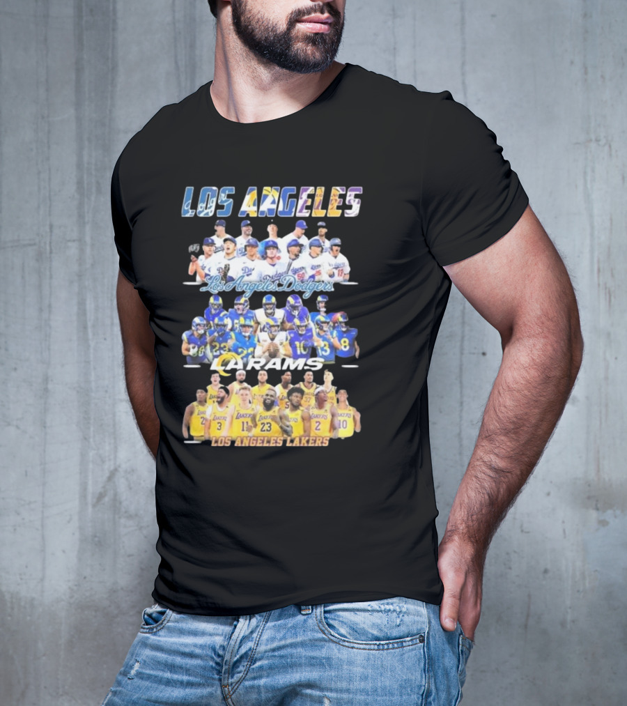 Los Angeles Dodgers Rams Lakers Team Sports T-Shirt