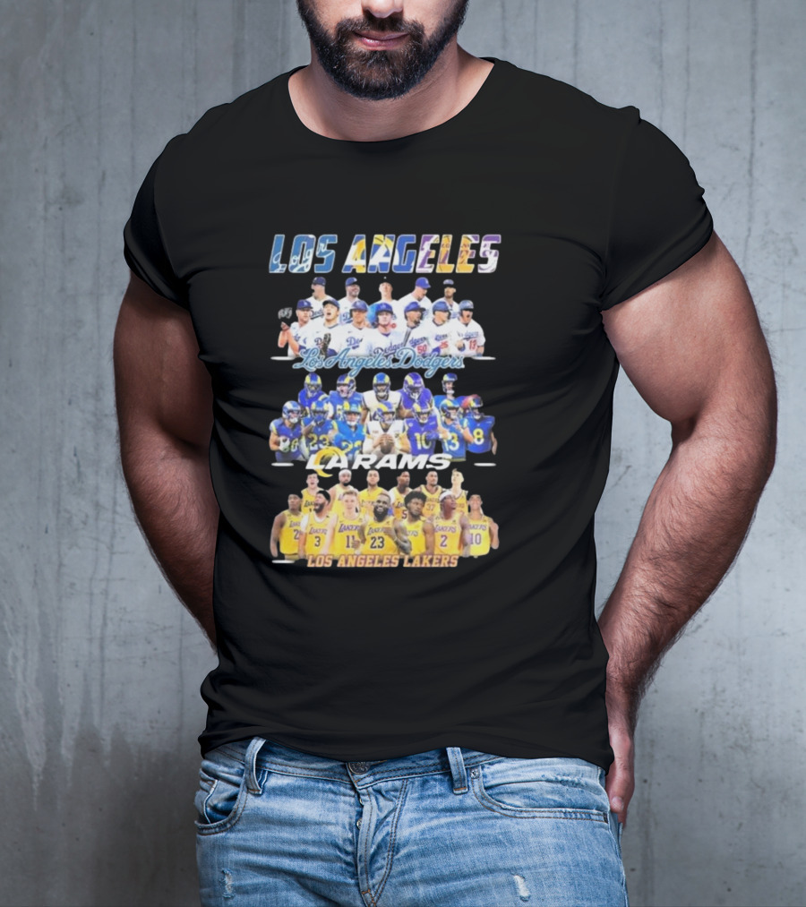 Los Angeles Dodgers Rams Lakers Team Sports T-Shirt