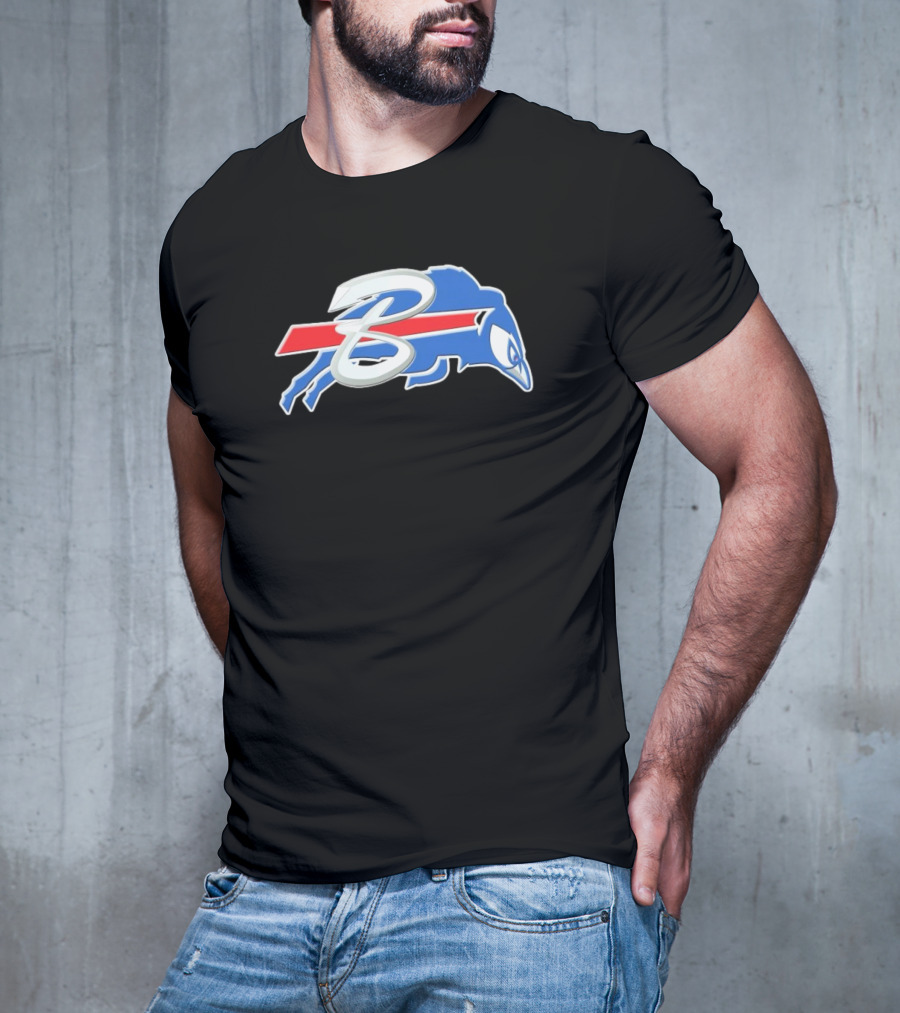 Buffalo Bills X Toronto Blue Jays Logo Mash NFL X MLB T-Shirt