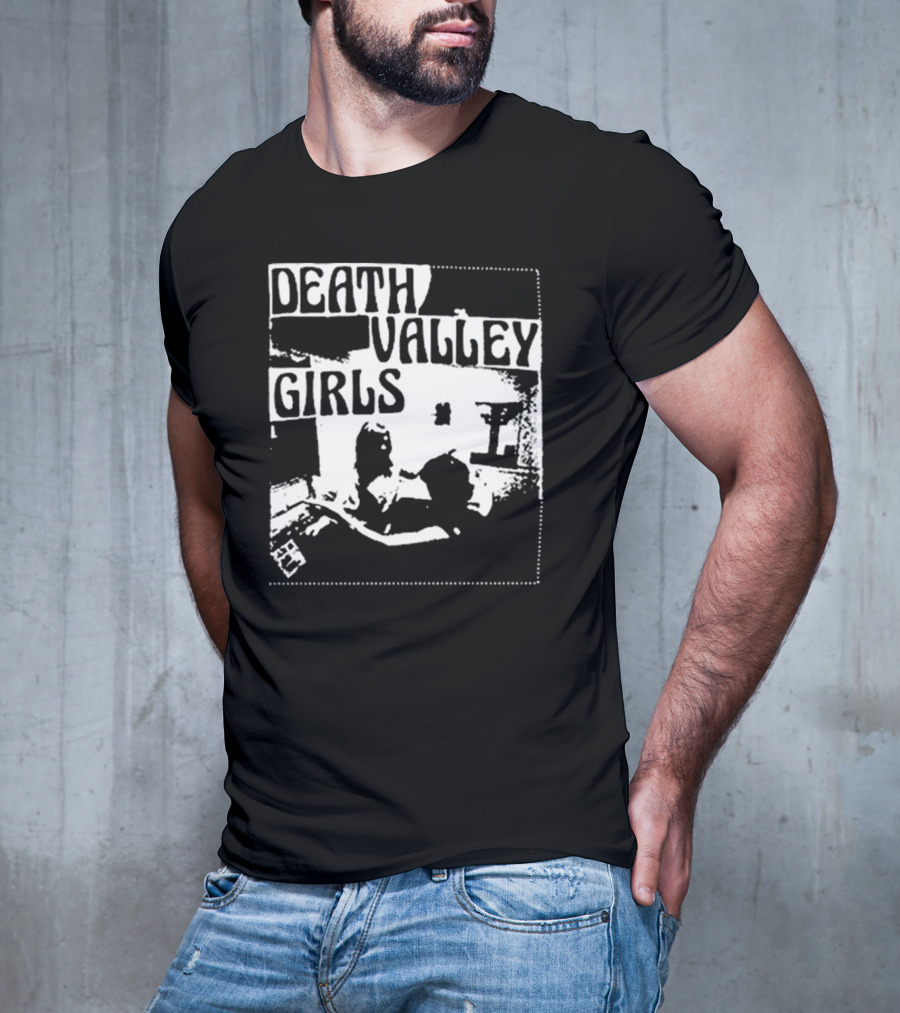 Death Valley Girls Monochrome Scene Arms Up T-Shirt