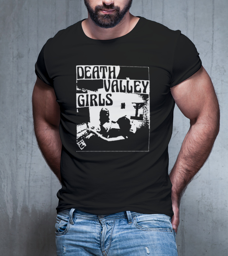 Death Valley Girls Monochrome Scene Arms Up T-Shirt
