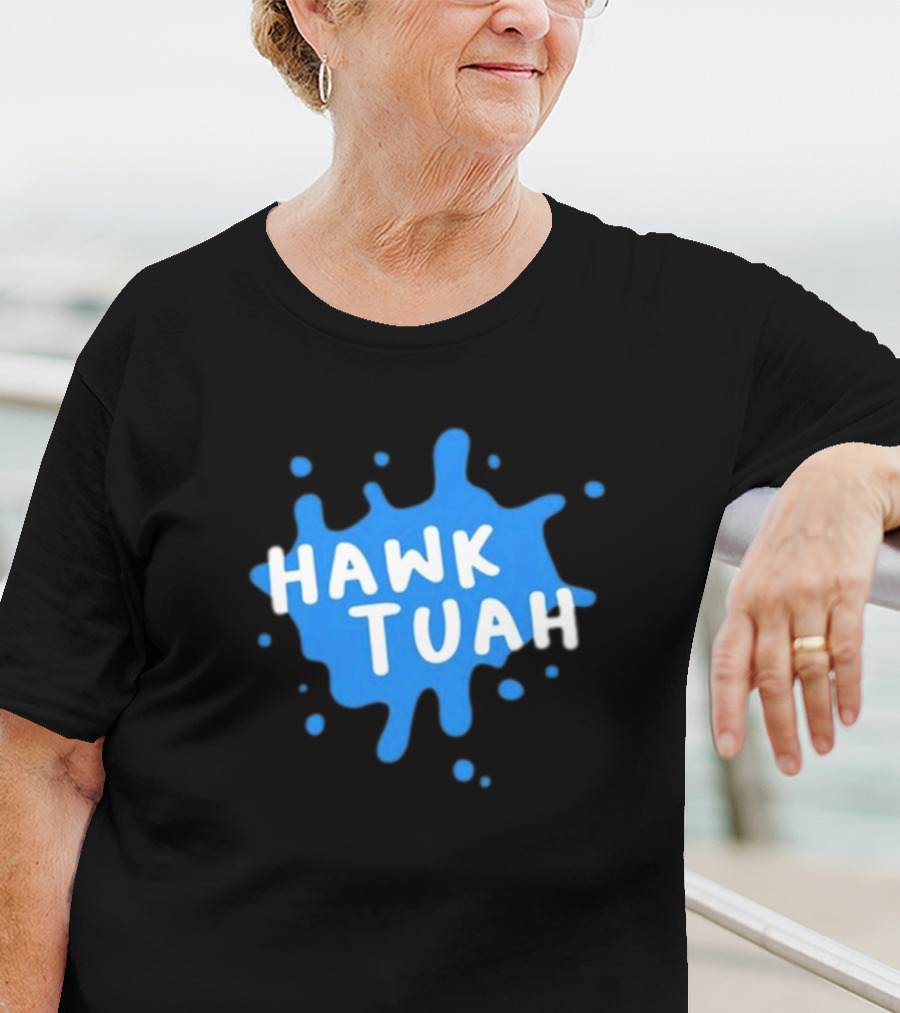 Hawk Tuah Donut Operator Silly Geese Splatter T-Shirt