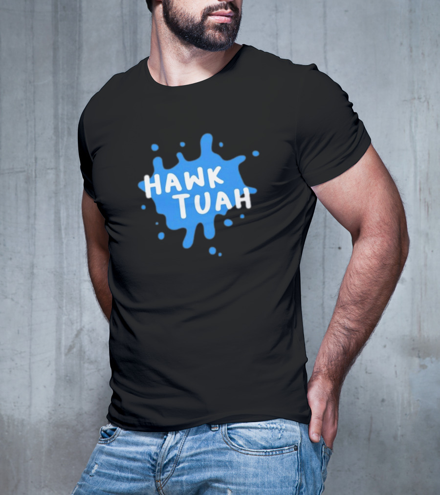 Hawk Tuah Donut Operator Silly Geese Splatter T-Shirt