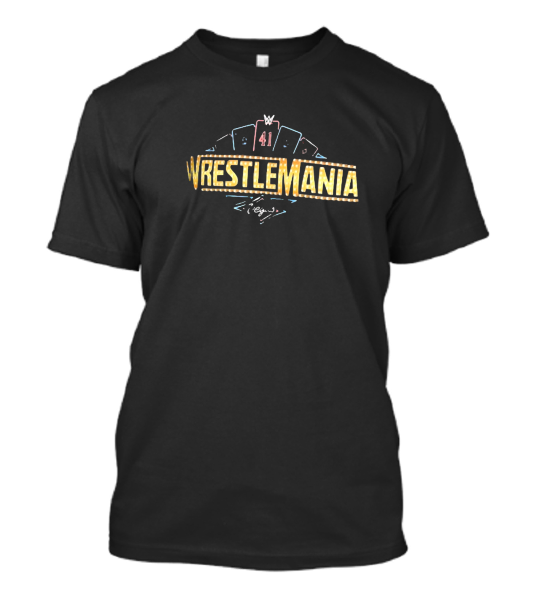 WrestleMania 41 Poker Chip Cards T-Shirt