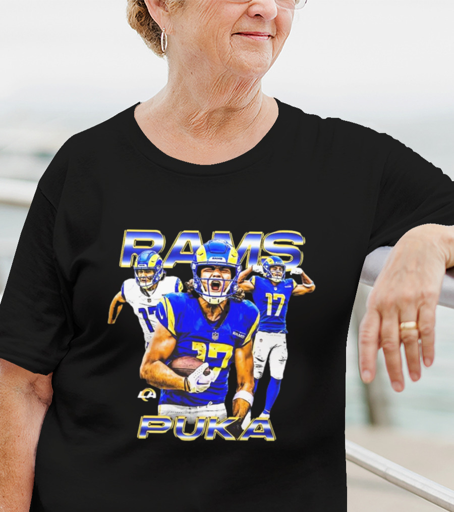 Rams Puka Nacua #17 Los Angeles Dynamic Football Star T-Shirt