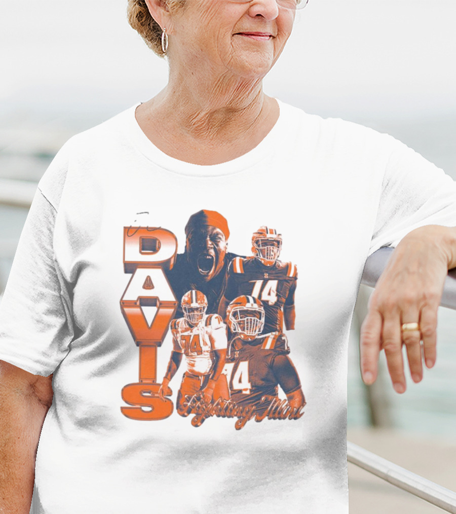 Davis Illinois Fighting Illini Week 6 74 14 T-Shirt