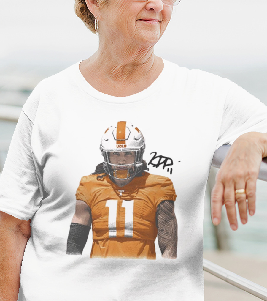Keenan Pili Tennessee Vols NCAA Football Number 11 T-Shirt