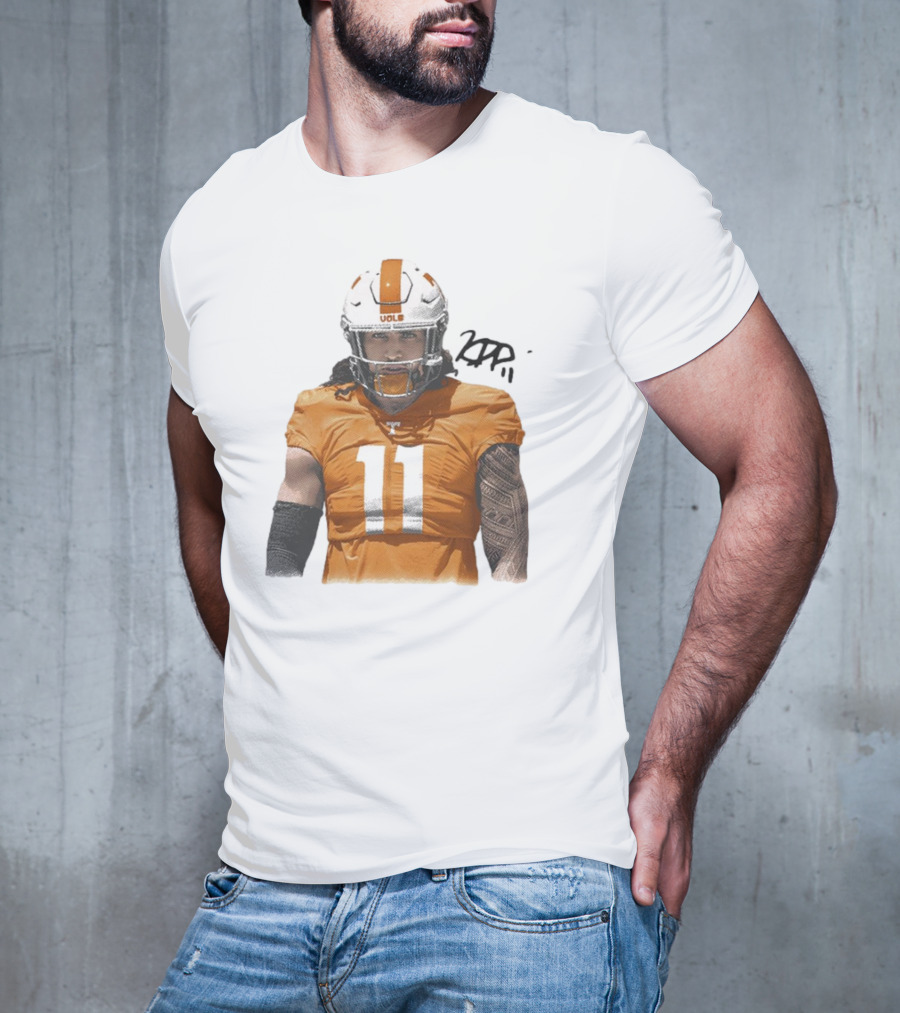 Keenan Pili Tennessee Vols NCAA Football Number 11 T-Shirt