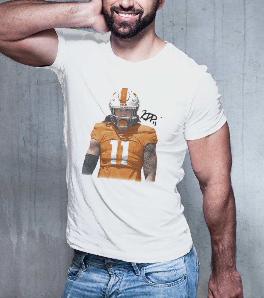 Keenan Pili Tennessee Vols NCAA Football Number 11 T-Shirt
