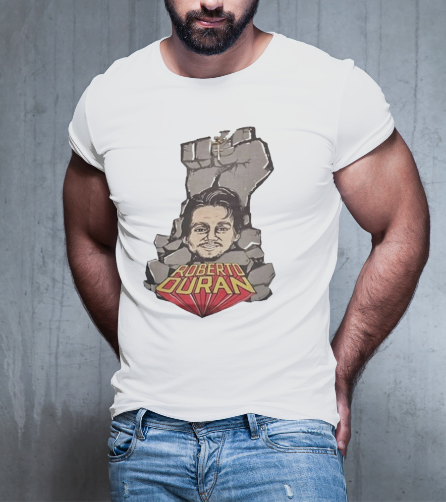 Roberto Duran Fist Breaking Through Vintage Boxing T-Shirt