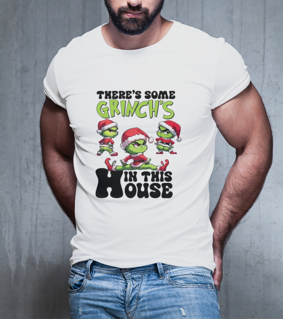 Grinch's Dance Party In This House Christmas T-Shirt