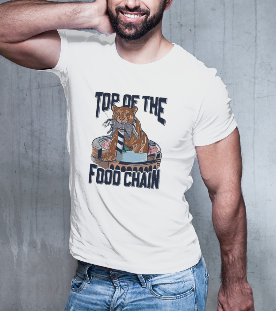 Top Of The Food Chain Penn State Nittany Lions Wisconsin Badgers Stadium Battle T-Shirt