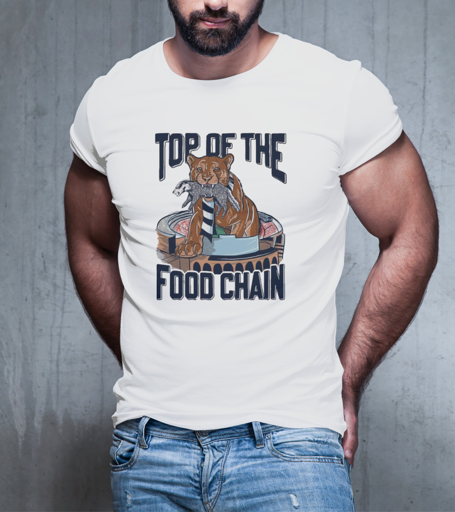Top Of The Food Chain Penn State Nittany Lions Wisconsin Badgers Stadium Battle T-Shirt
