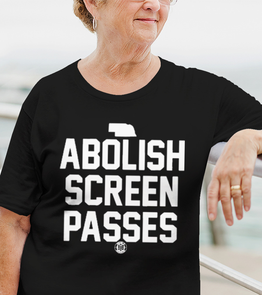 Bbbprinting Nebraska Abolish Screen Passes Football T-Shirt