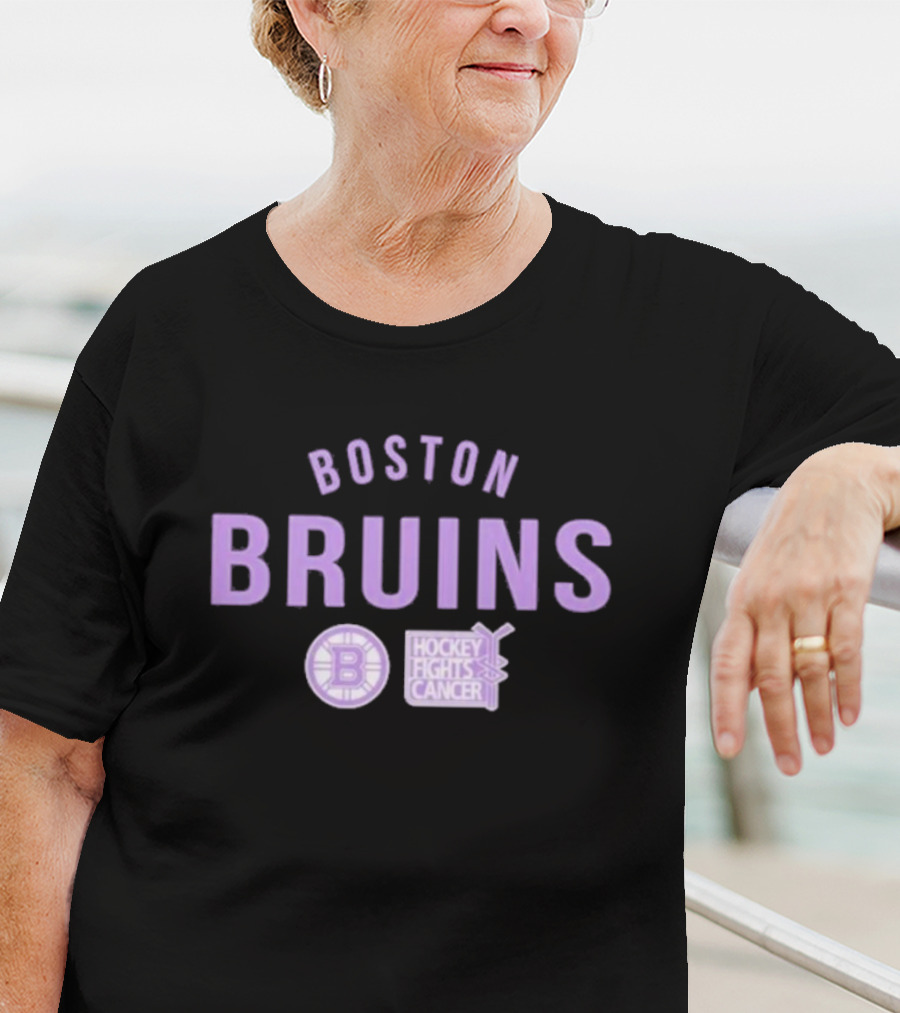 Boston Bruins Hockey Fights Cancer T-Shirt