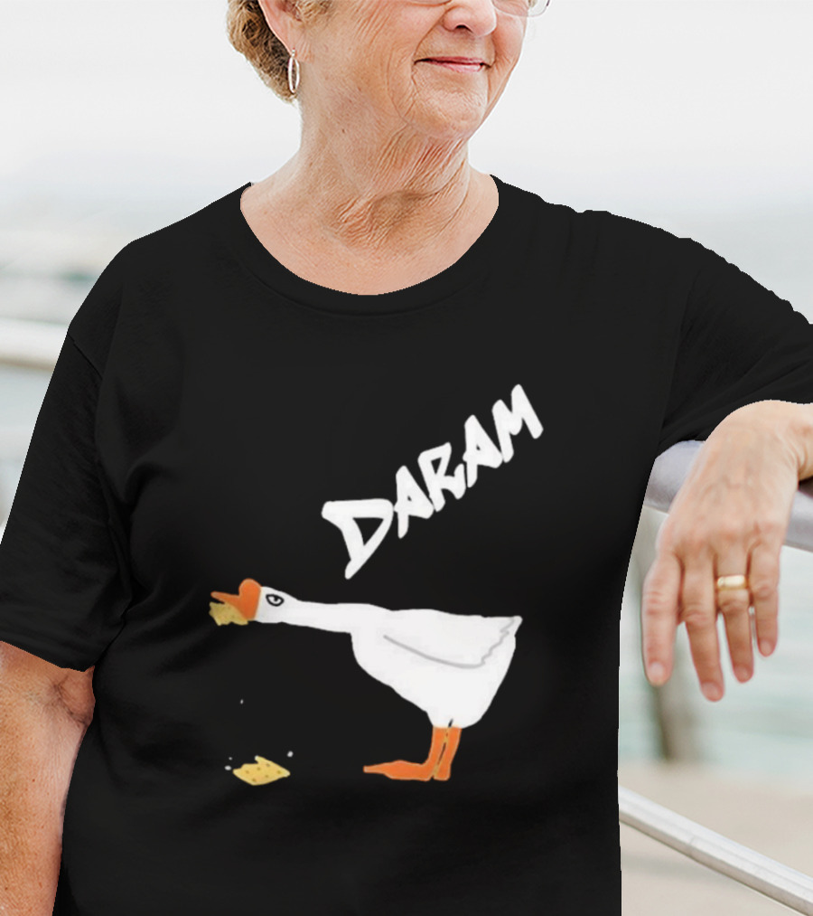 Goose Snack Humor Daram Goose Eating Cookie T-Shirt
